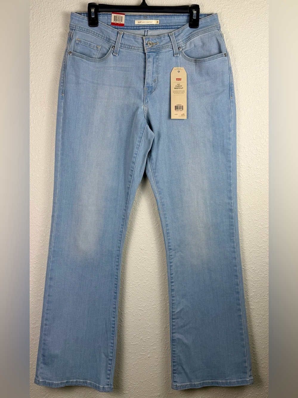 Levi’s 529 Curvy Bootcut Jeans 31x32 NWT Light Wash Mid Rise Stretch